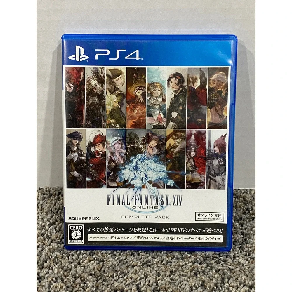 Video Game PS4 Japanese Import Final Fantasy XIV Online Blue One Size Excellent